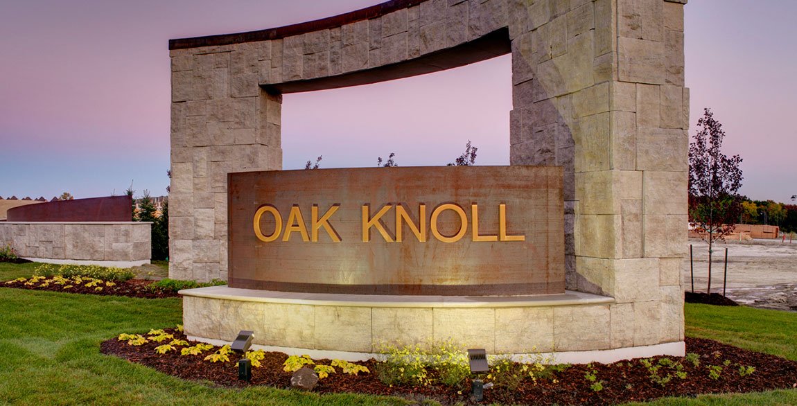 Oak Knoll community entrance
